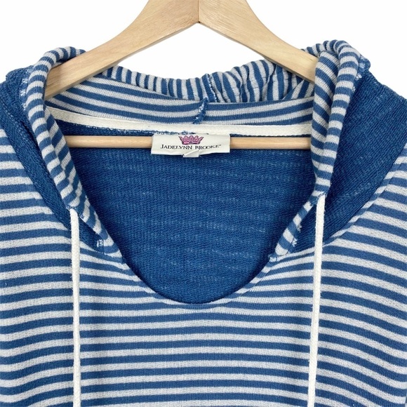 JADELYNN Brooke Pom Pom Pullover Striped Hoodie - Picture 3 of 12